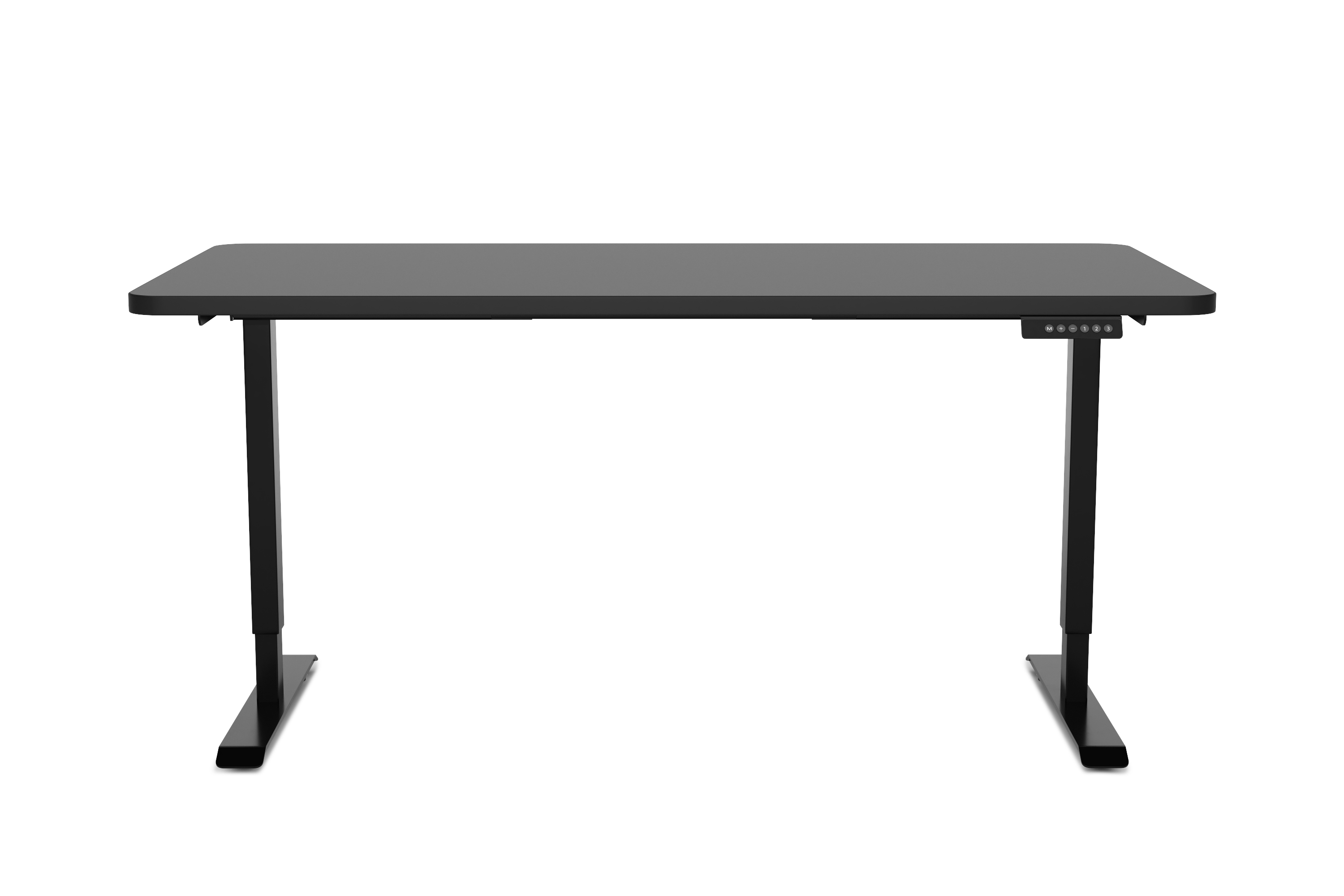 Stehpult elektrisch PREMIUM schwarz 140 x 70 cm