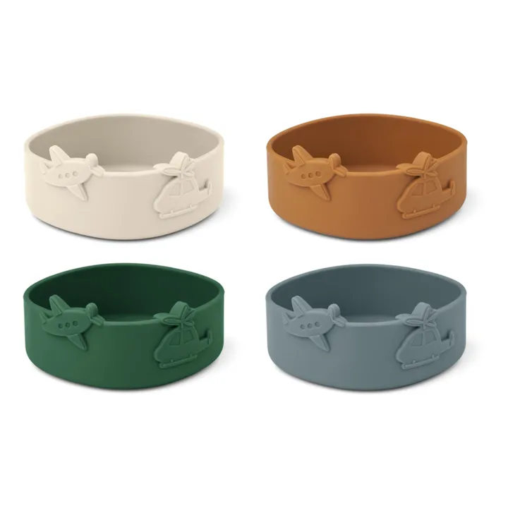 Liewood Bols en silicone Emily - Set de 4 | Blue fog mix