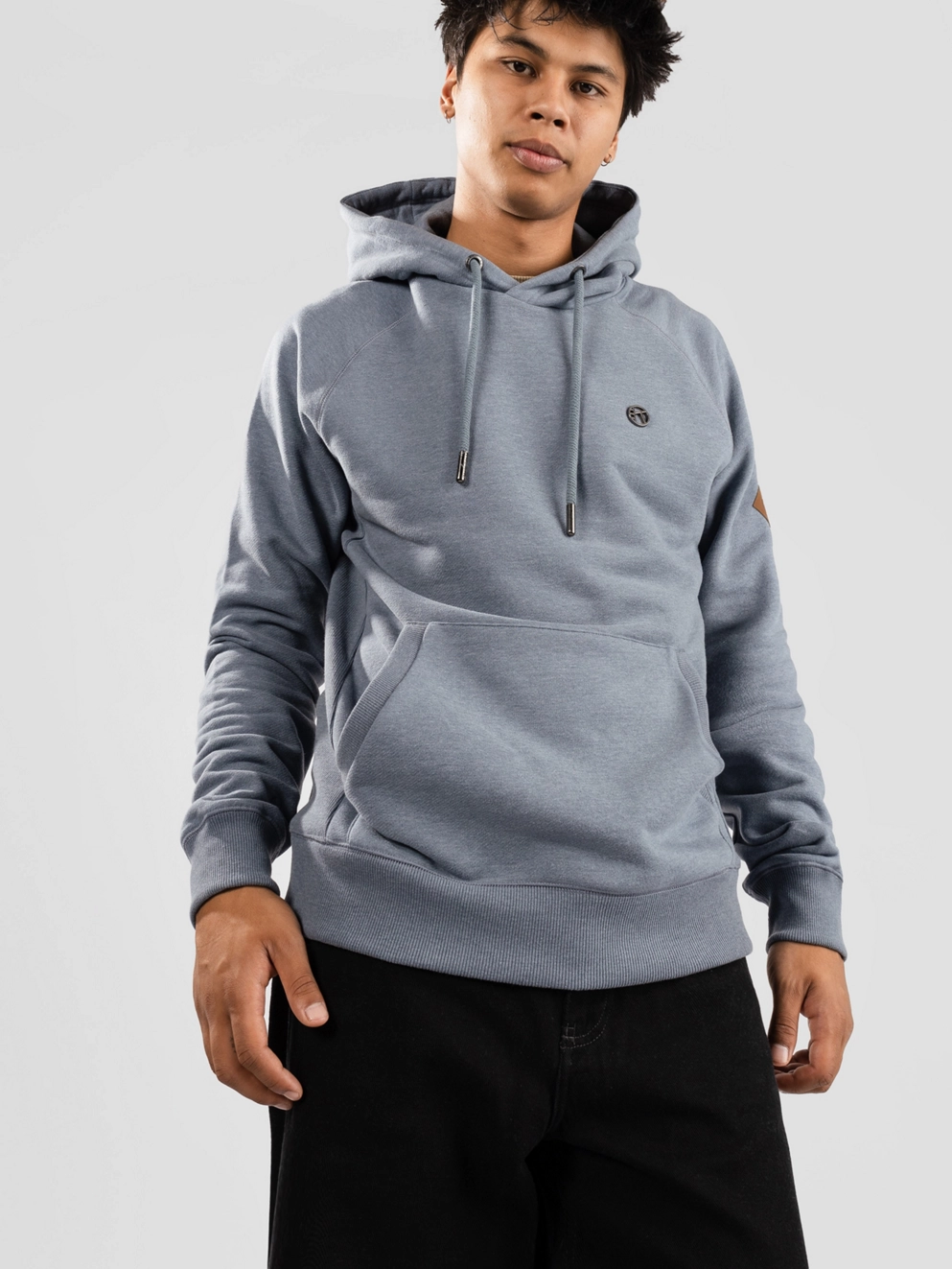 Kazane Esben Hoodie china blue heather