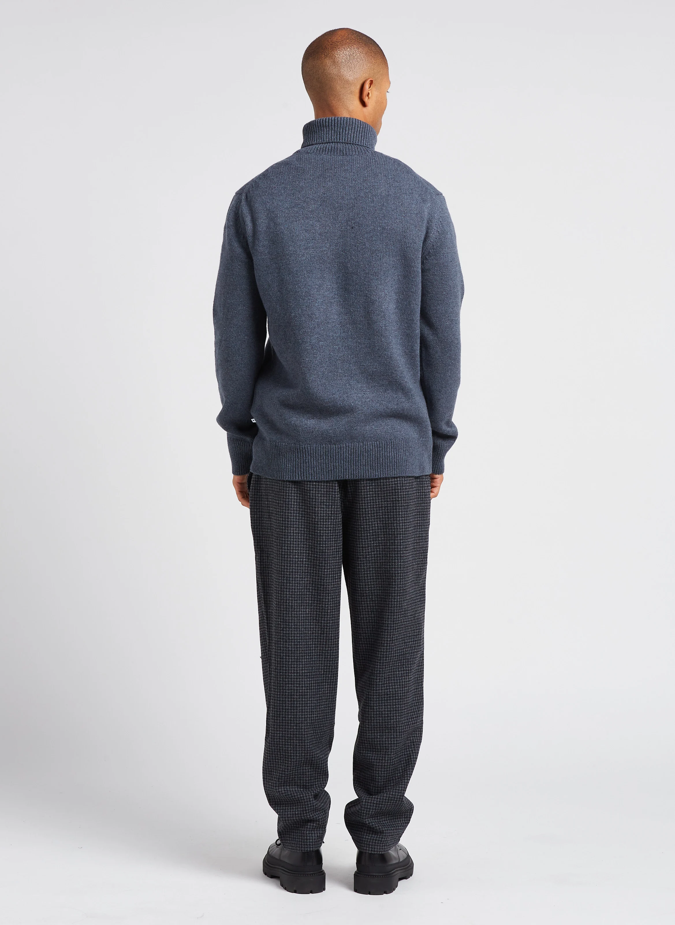 Bertilo - Pantalon chino 7/8 ème en laine mélangée imprimé | Argent