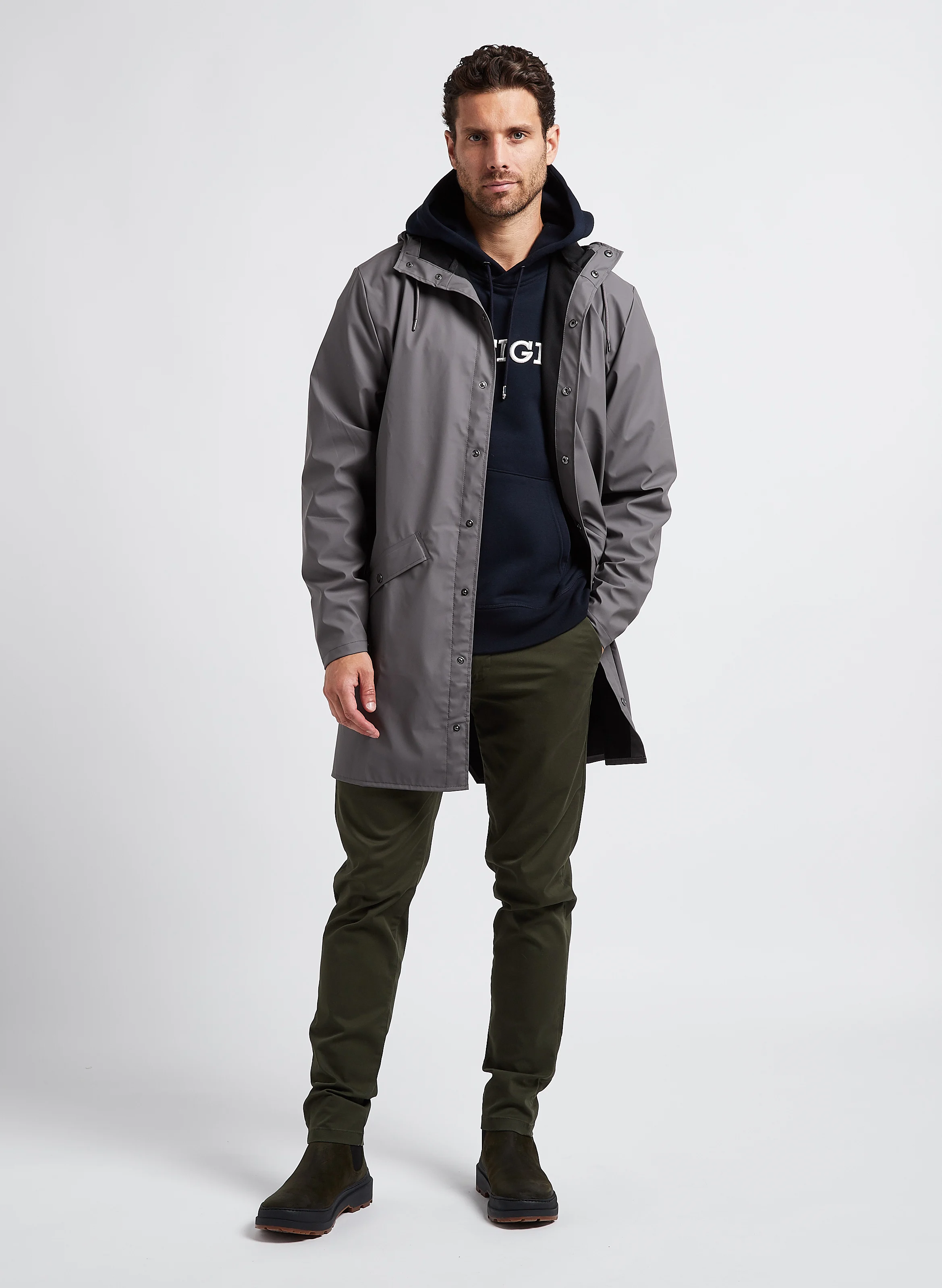 Chino slim en coton| Vert