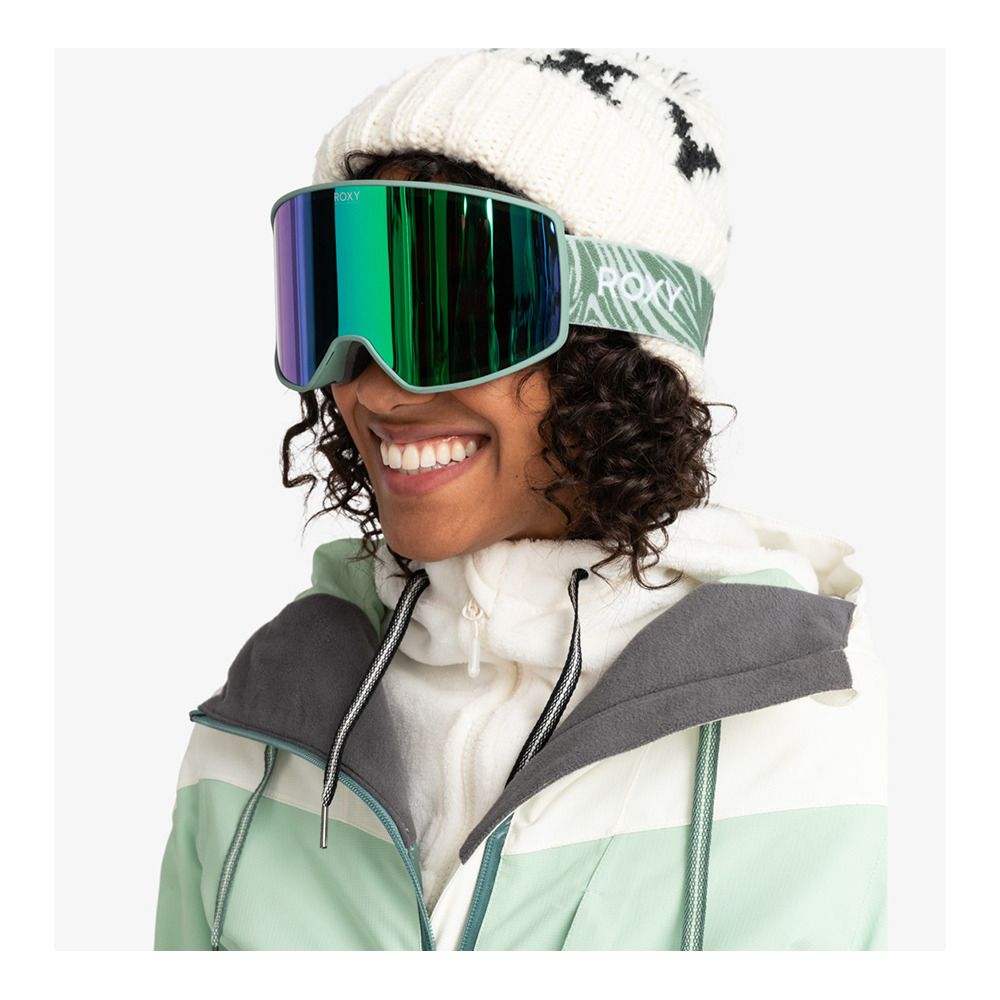 Roxy STORM - Masque ski Femme dark forest/green ml/gold ml