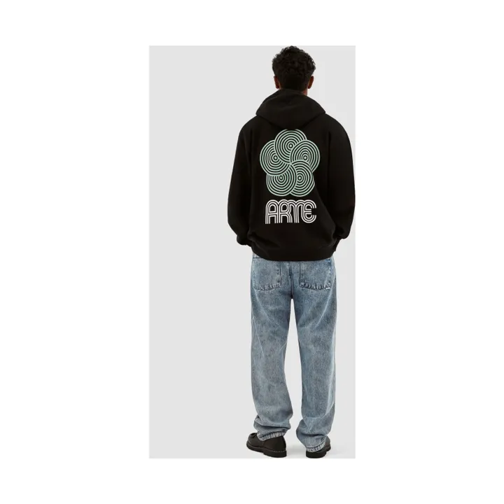 Arte Antwerp Hoodie Circle Flower | Noir