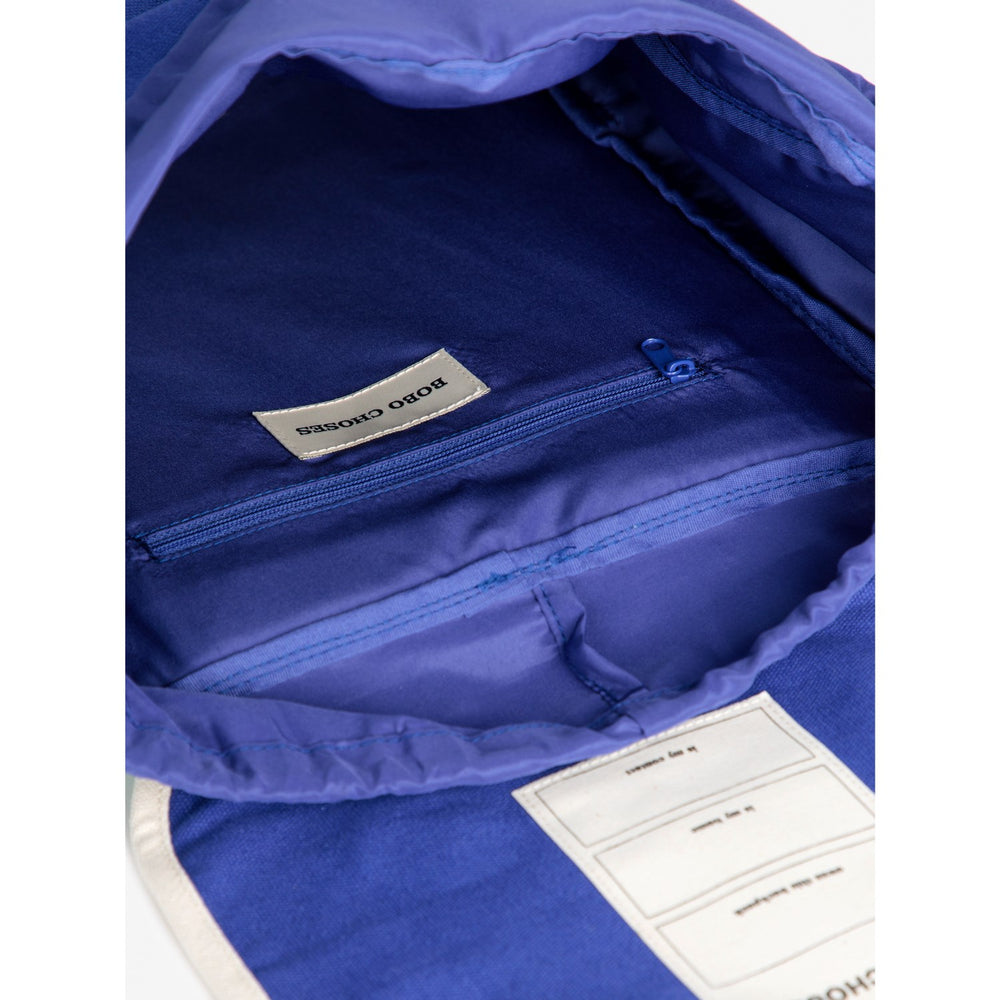 Køb Bobo Choses Blue Smiling Label Rygsæk