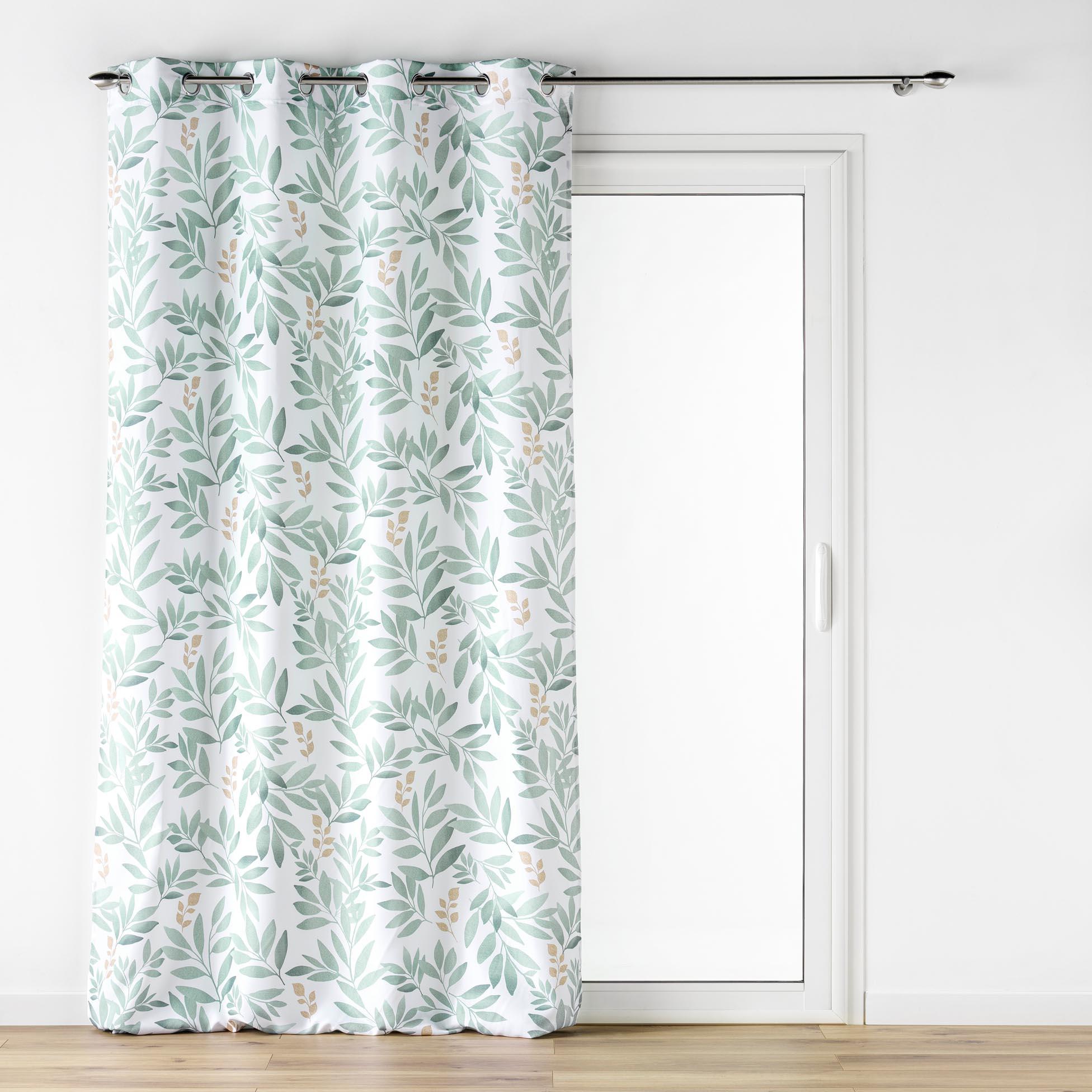RIDEAU OEILLETS 140X260CM POLYESTER IMPRIME BIOVANA