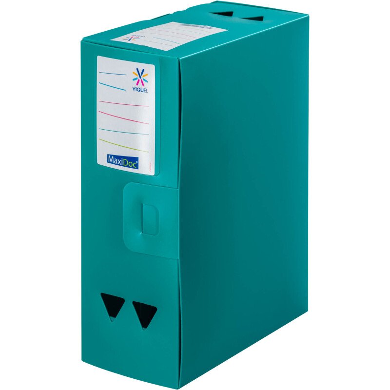 Boîte de classement plastique DOC ESSENTIEL VIQUEL - Essentiel Recycle- dos 12 cm couleurs opaques assorties