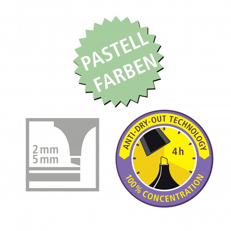 Stabilo Boss Original Textmarker Pastell, 4er-Set