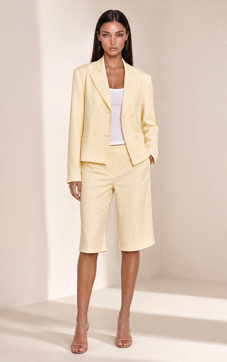 Citron Ensemble Coordonné Short Long Ajusté