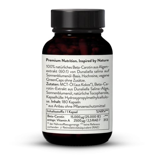 Sunday Natural Products  Beta-Carotin 15mgaus Algen