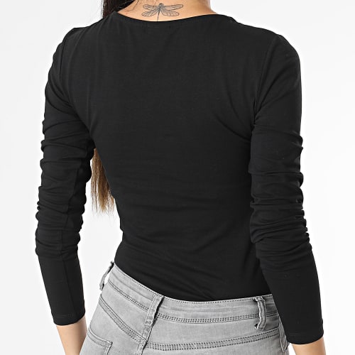 Tee Shirt Manches Longues Femme Yava Noir