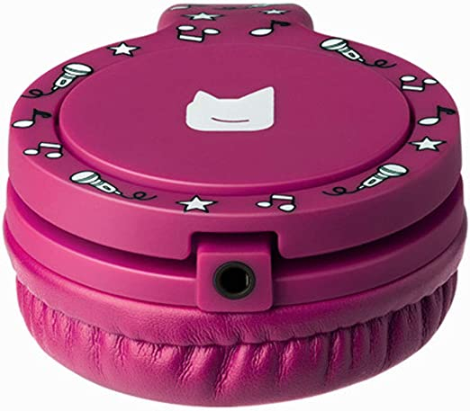 Tonie-Lauscher Kinder On-Ear Kopfhörer 85dB Begrenzte Lautstärke 3.5mm Klinken Headset (04-0036) - Beere (Lila)