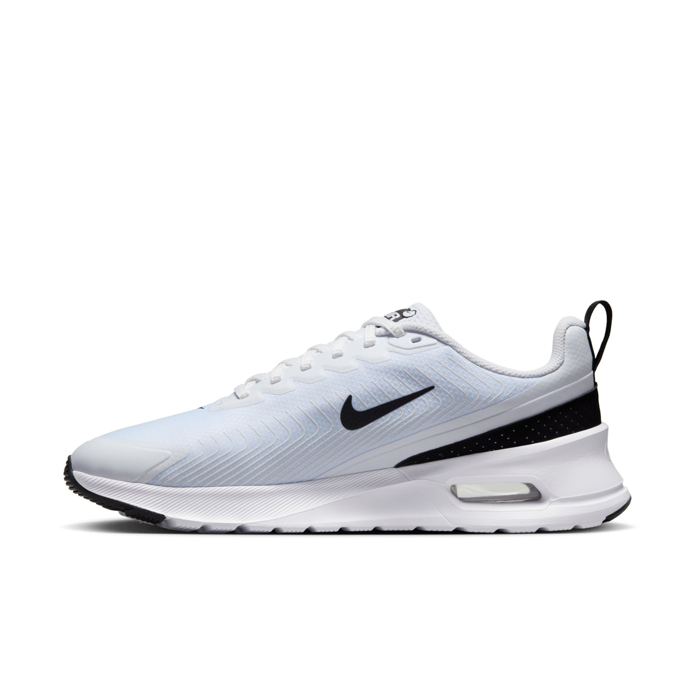 Nike Air Max Nuaxis Sneakers Wit Lichtblauw Zwart