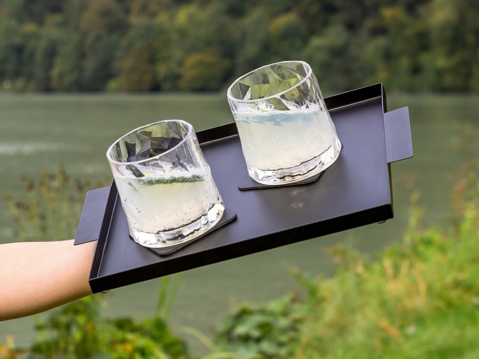 Silwy 2-delige set magnetische Hightech Tumbler-glazen