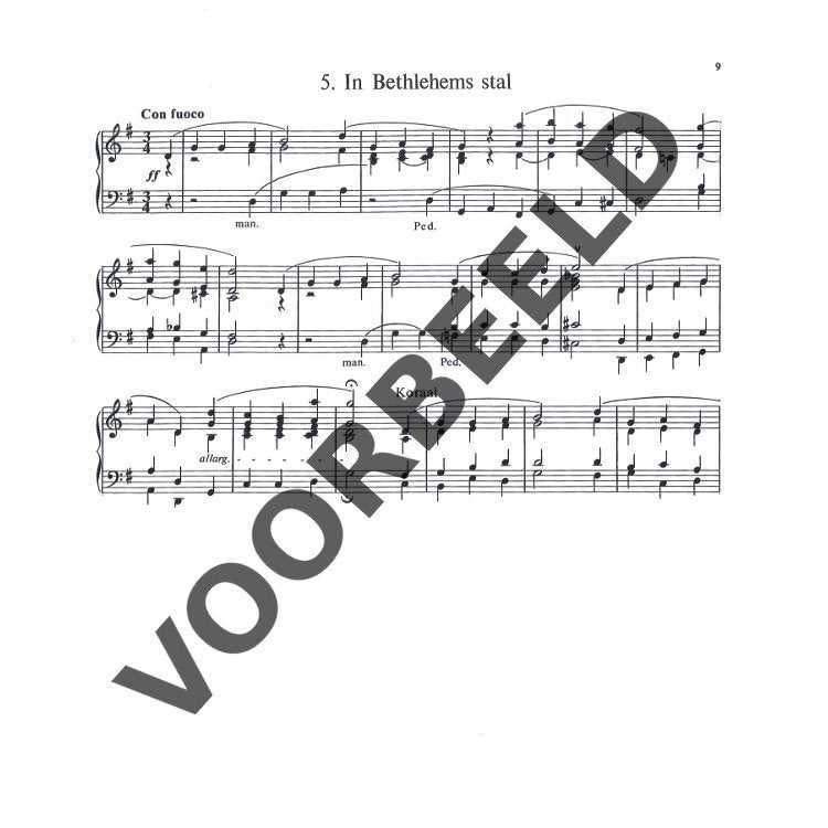 J.C. Willemsen Kerstzangen voor orgel