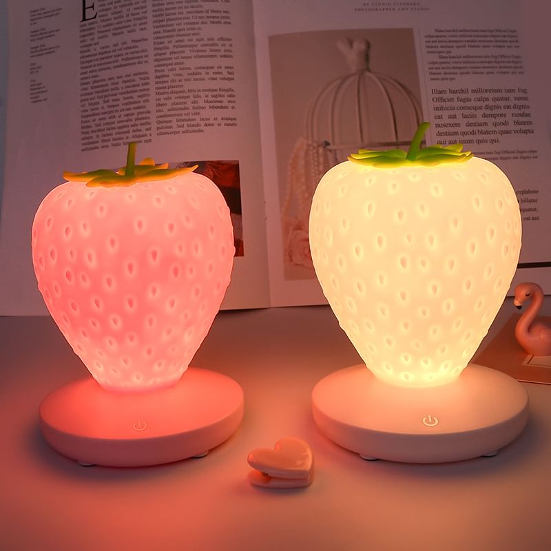 HOMTEC - Aardbei USB oplaadbare nachtlamp