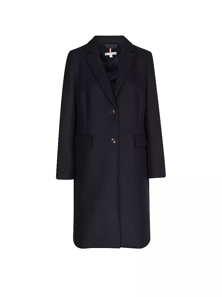 TOMMY HILFIGER Wollmantel dunkelblau