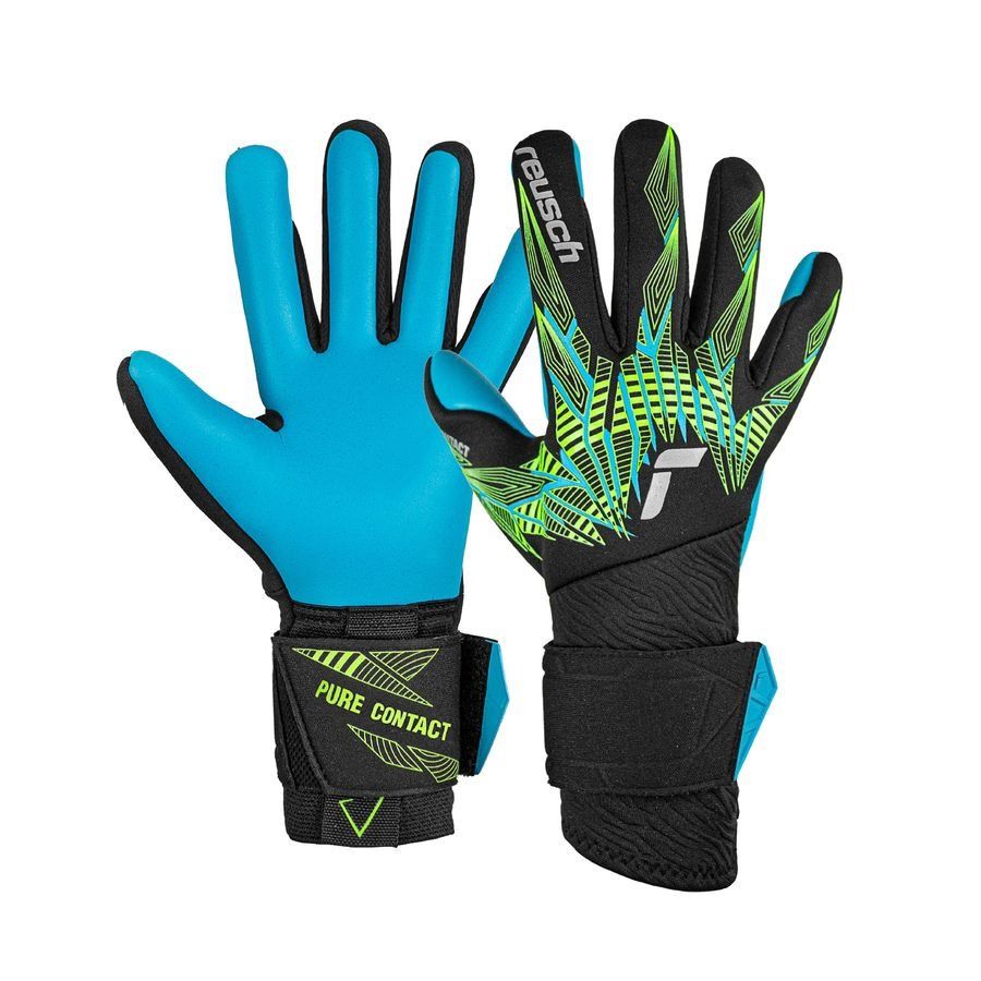 Reusch Gants de Gardien Pure Contact Aqua - Noir/Fluo/Bleu