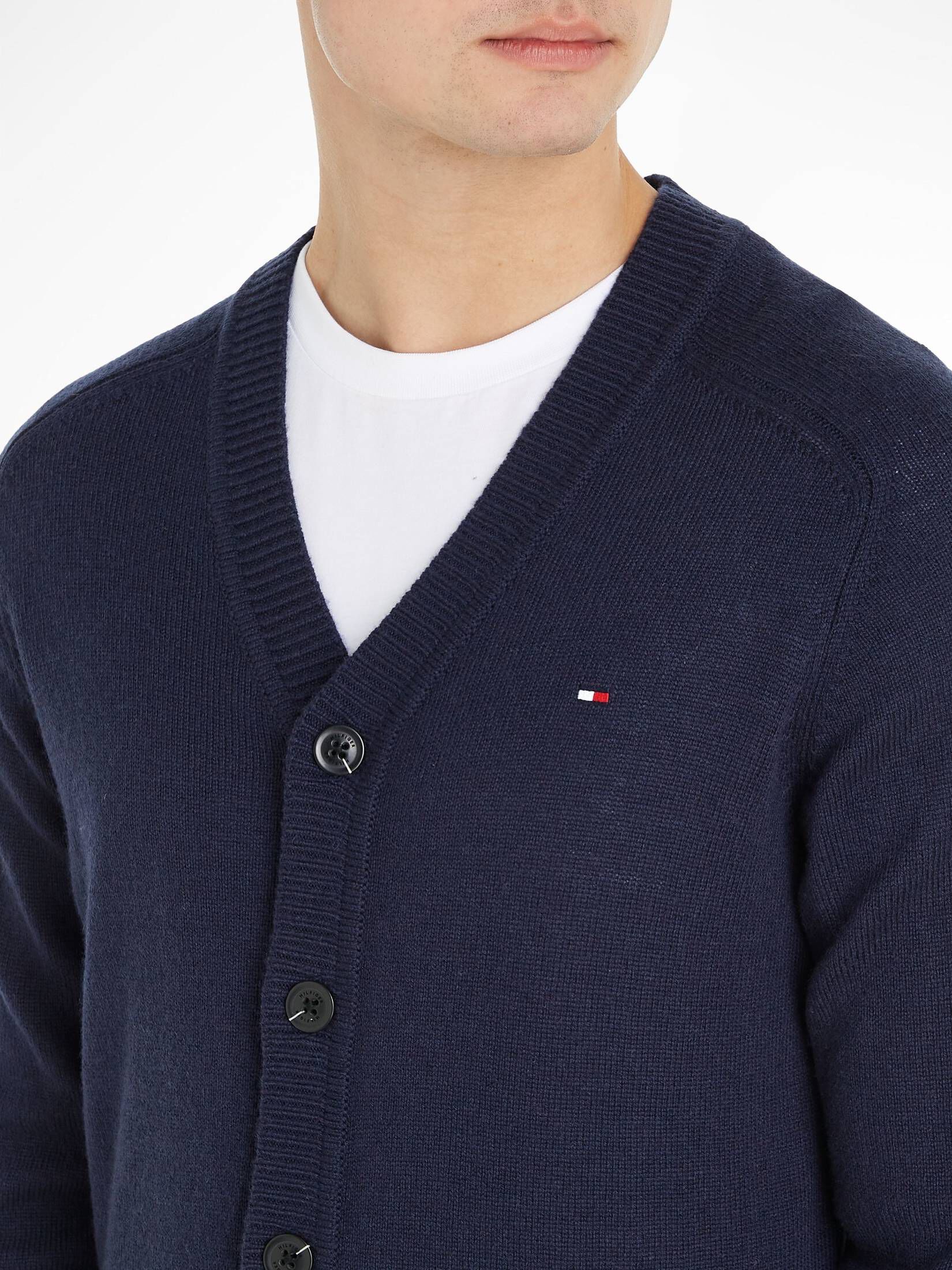 Tommy Hilfiger| Herren Strickjacke aus Wolle