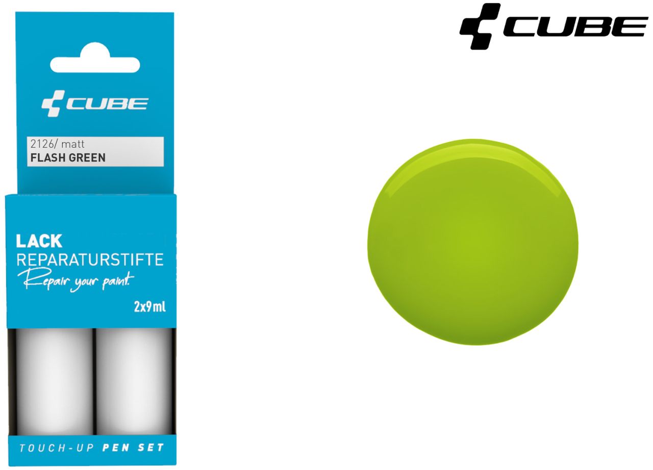 Cube Lackreparaturstift Set FLASH GREEN kaufen | Bike-Discount