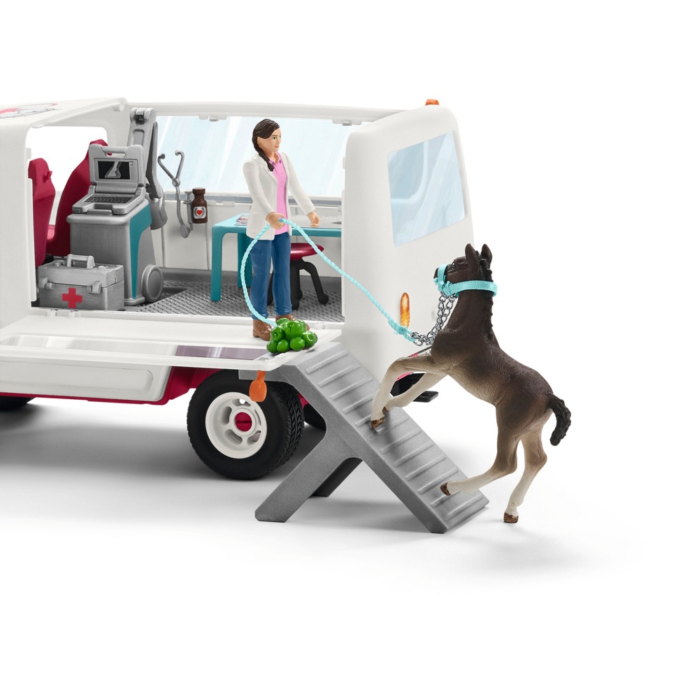 Schleich Horse Club Mobiler Tierarztwagen mit Hannoveraner Fohlen 42370/42439 Sortiment