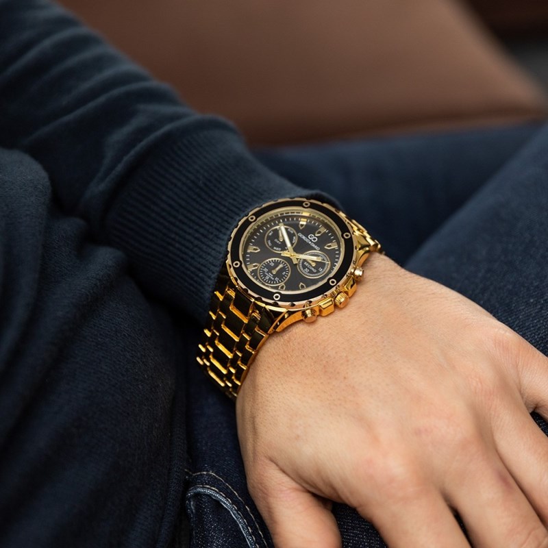 Montre Homme GIORGIO bracelet Acier Doré