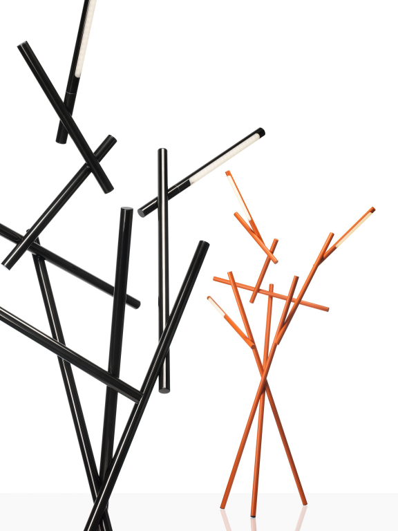 Foscarini Tuareg vloerlamp LED zwart verchroomd