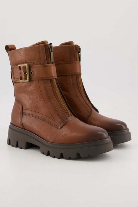 Leder-Stiefeletten, Tamaris Comfort, Reißverschluss, Weite H