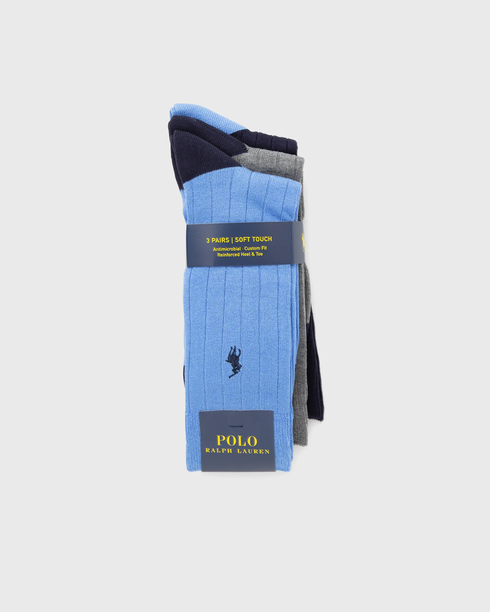Polo Ralph Lauren SOFT RIB-CREW SOCK-3 PACK