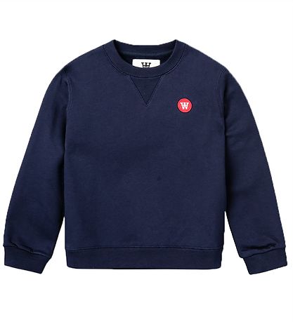 Wood Wood Sweatshirt - Rød - Navy