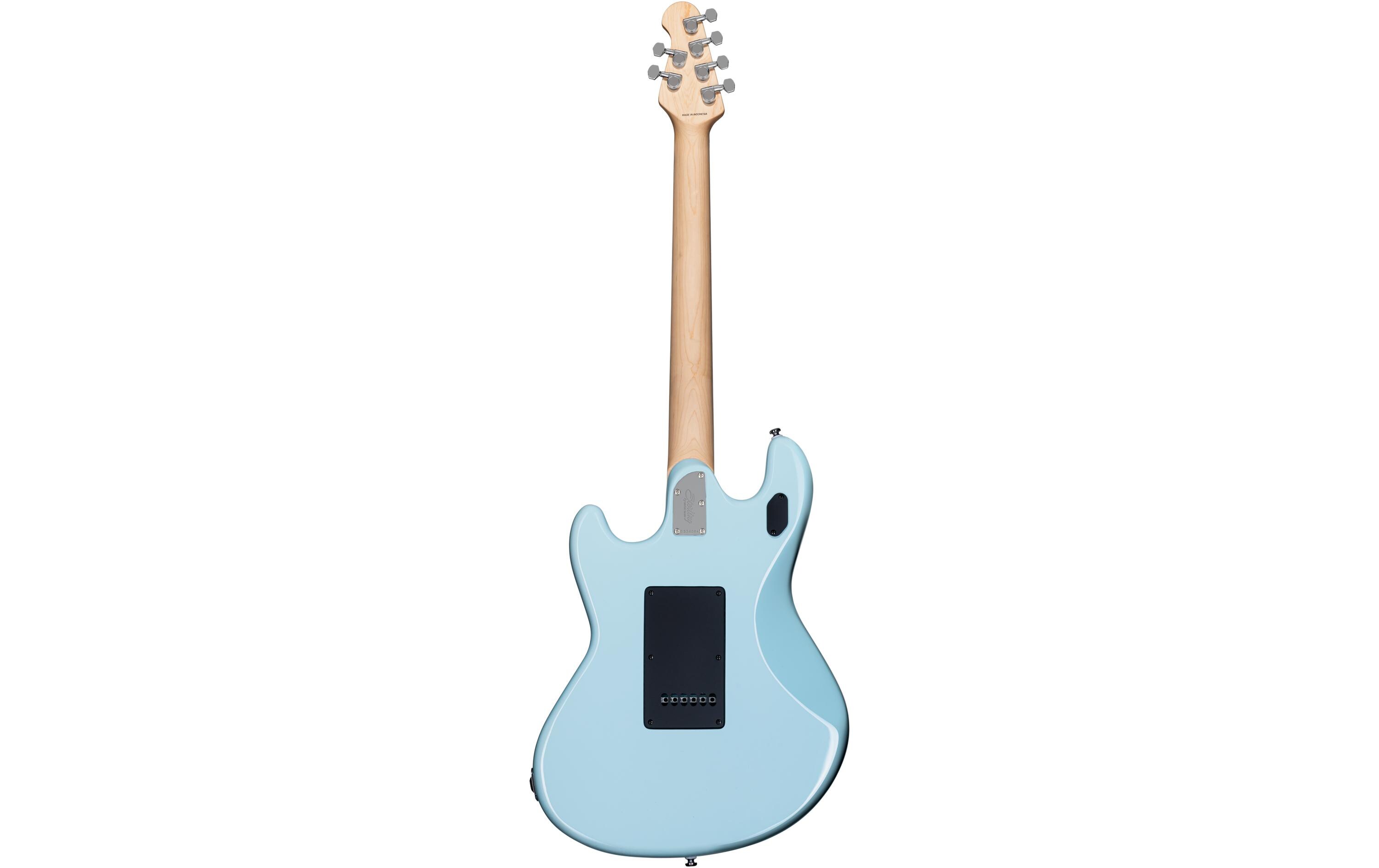 E-Gitarre StingRay – Daphne Blue<br>E-Gitarre im Vintage-Stil