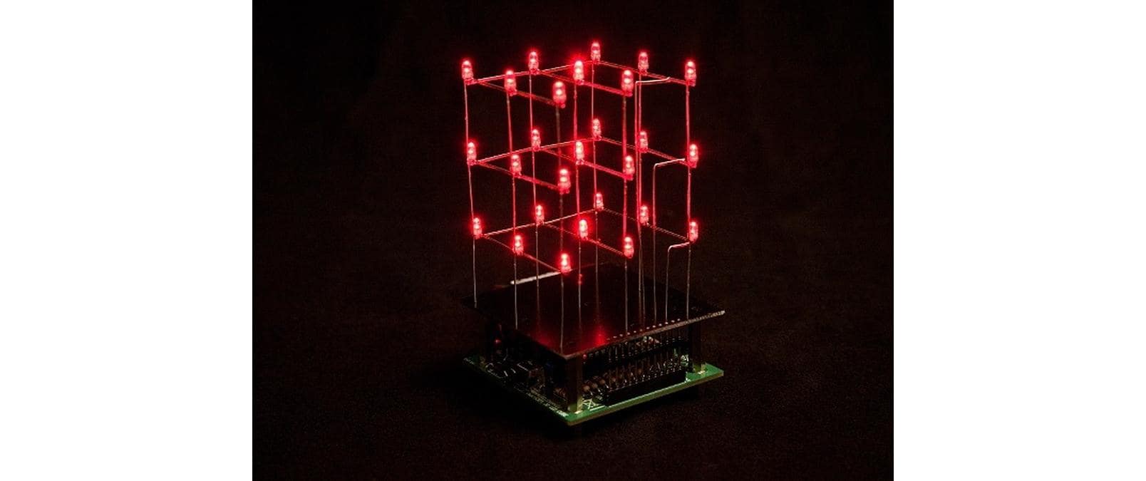 Bausatz 3D LED-Würfel 3 x 3 x 3Elektronikbausatz