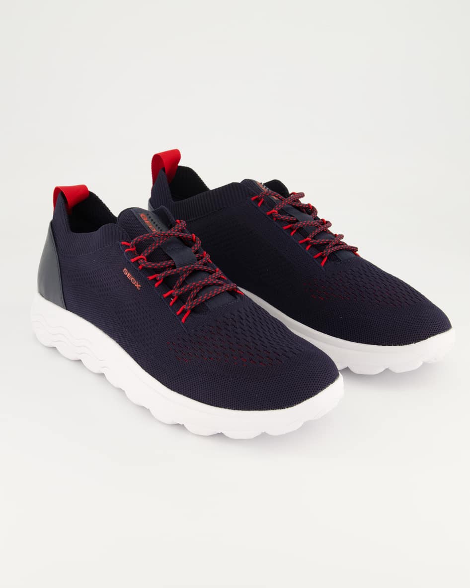 Geox SPHERICA A - KNITTED TEXT. Sneaker in Blau