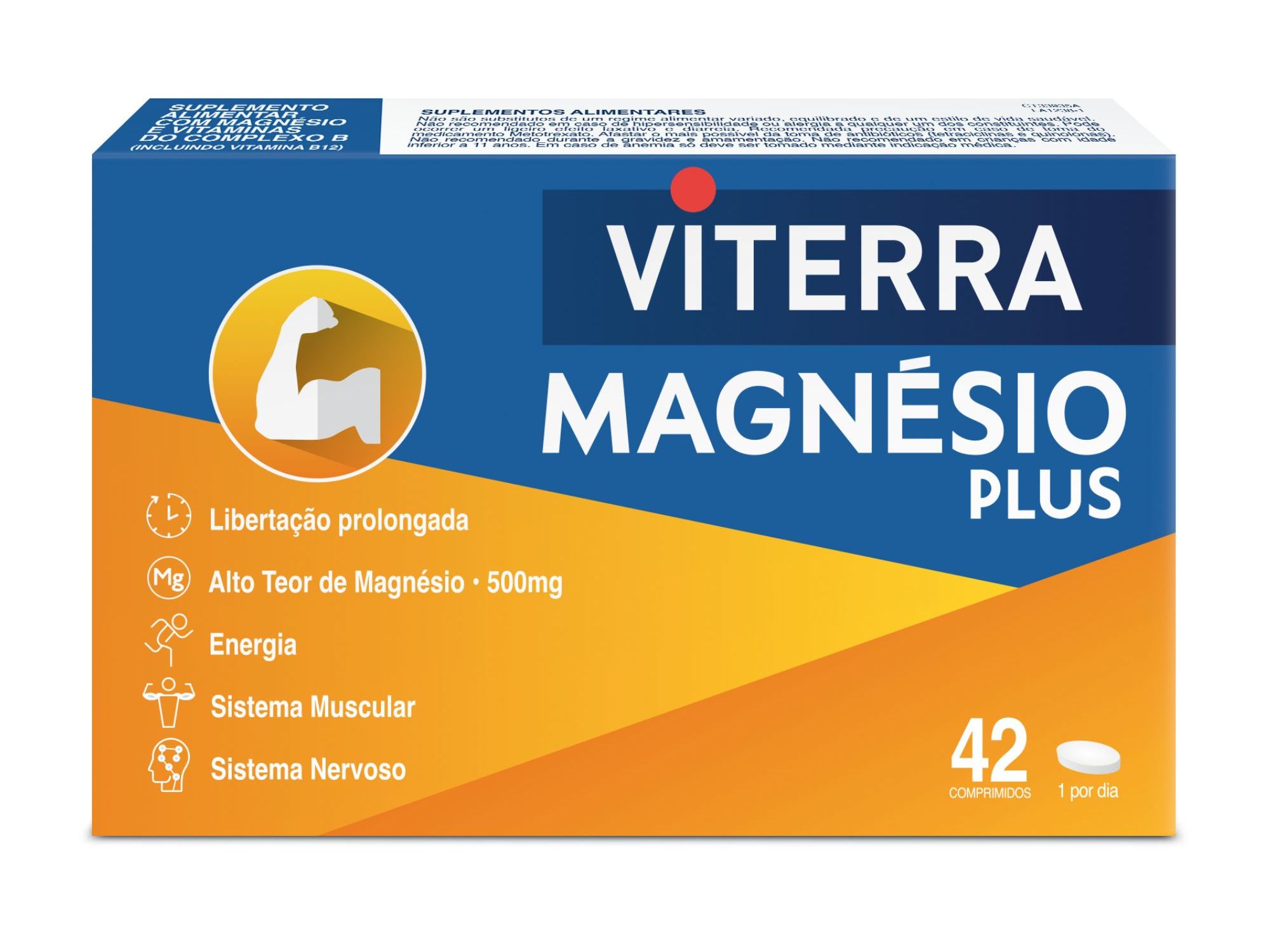 SUPLEMENTO VITERRA MAGNÉSIO PLUS 42 COMPRIMIDOS