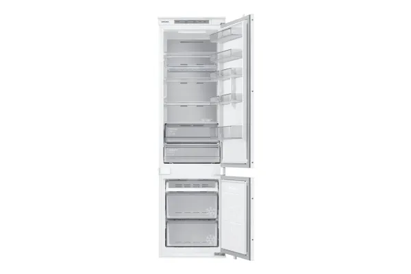 Samsung BRB30705EWW - Køleskab/fryser - bund-fryser - til indbygning - niche - bredde: 55.5 cm - dybde: 56 cm - højde: 193.8 cm - 298 liter - Klasse E - almindelig hvid