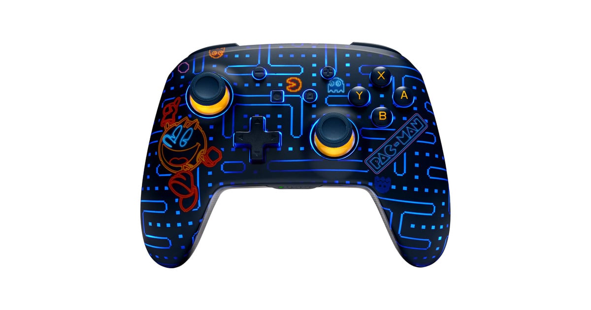PowerAEnhanced Wireless Controller for Nintendo Switch with Lumectra - PAC-MAN Neon Arcade