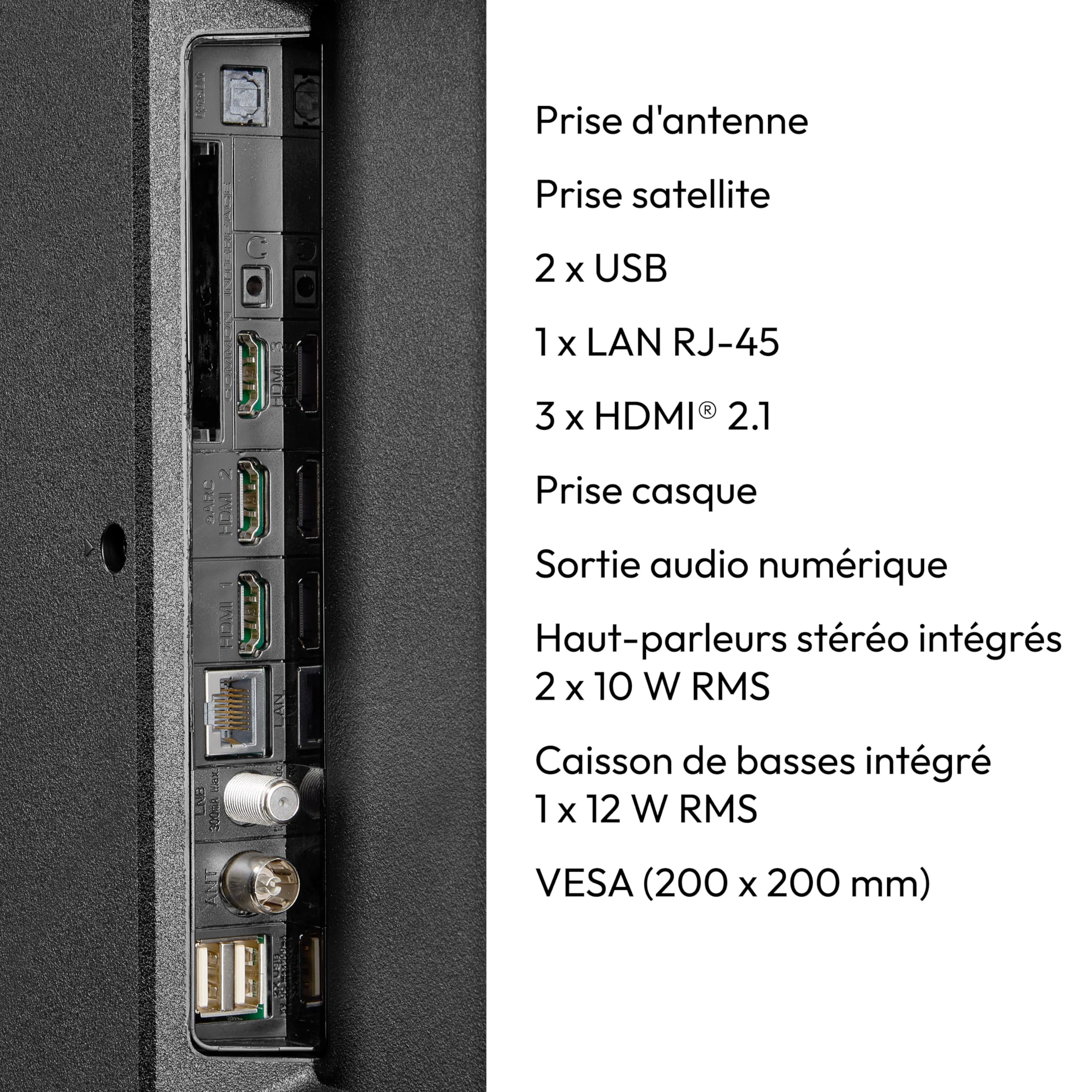 MEDION TV 50 Pouces (125,7 cm) Television (Smart TV, 4K, Dolby Vision HDR, Prime Video, Disney+, Dolby Atmos, DTS X, Compatible avec Google TV, PVR, B