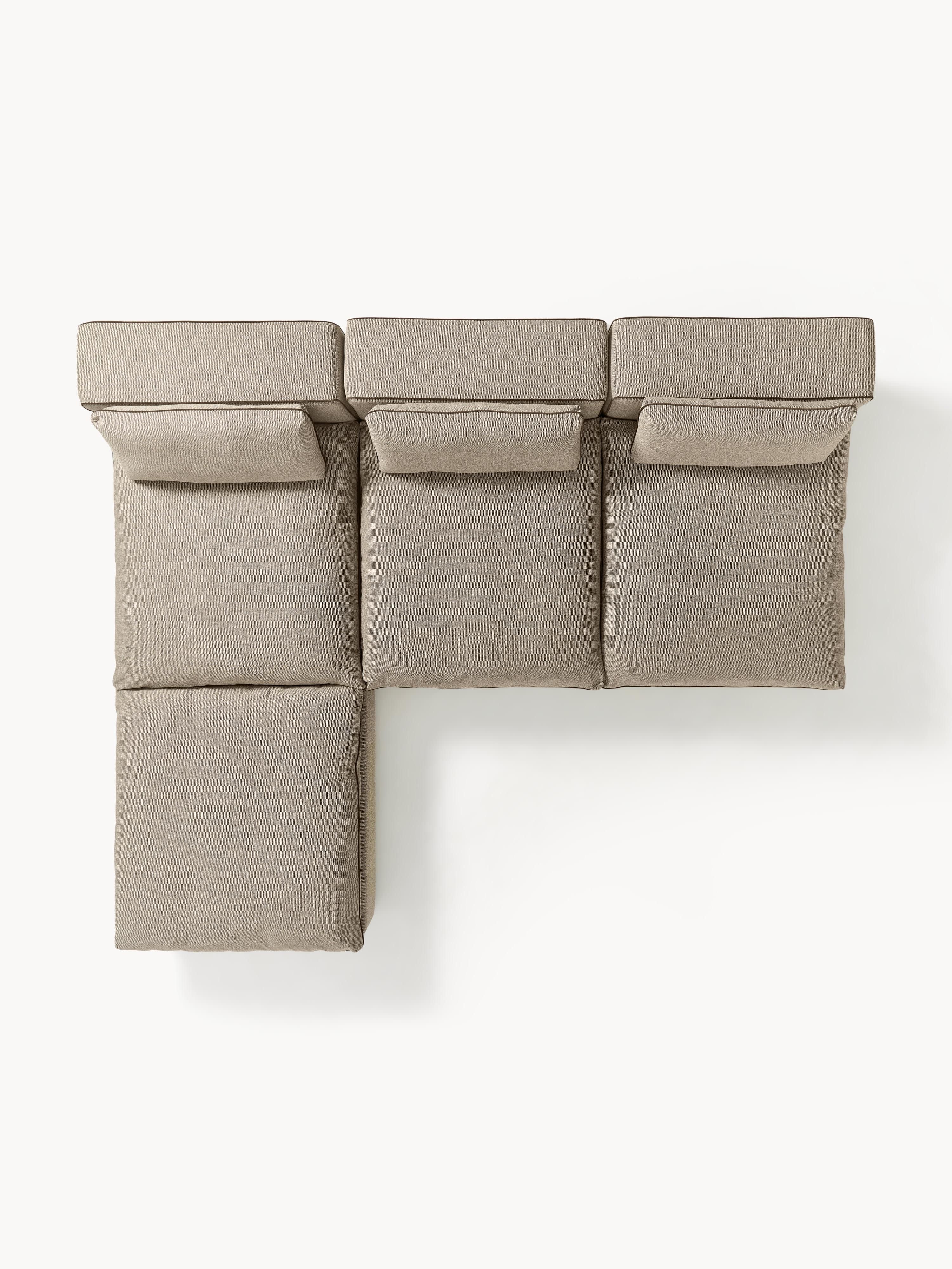Modulaire XL bank Felix met poef (links/rechts)