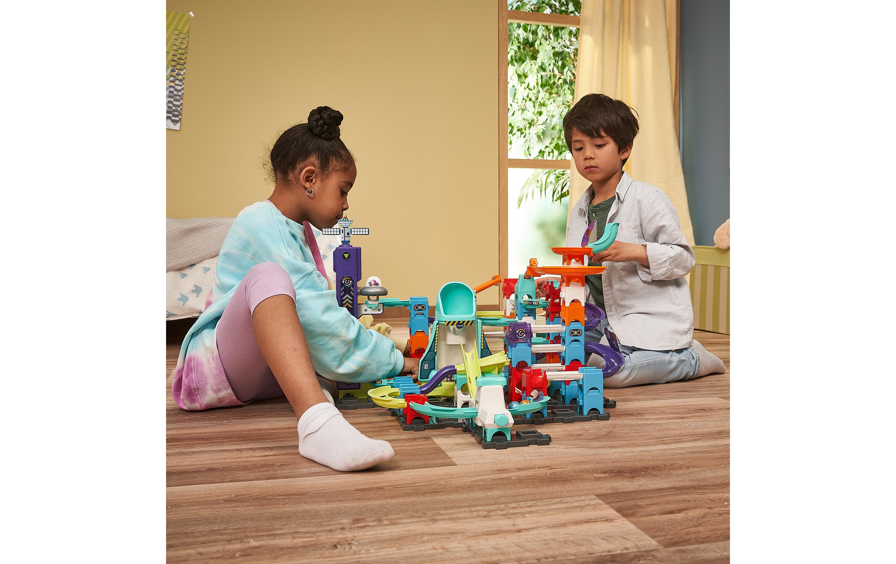 Kugelbahn Marble Rush – Space Magnetic Set XL300 E -DE-Interaktives Kugelbahn-Set