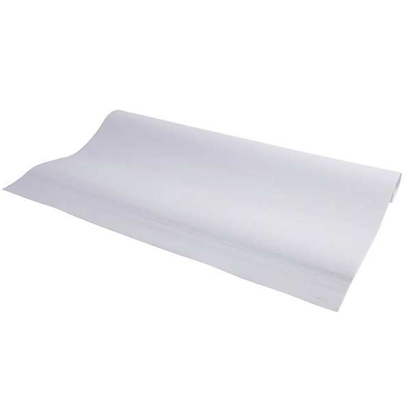 Bloc paperboard 72g blanc 98 x 63 cm, le rouleau de 20 feuilles