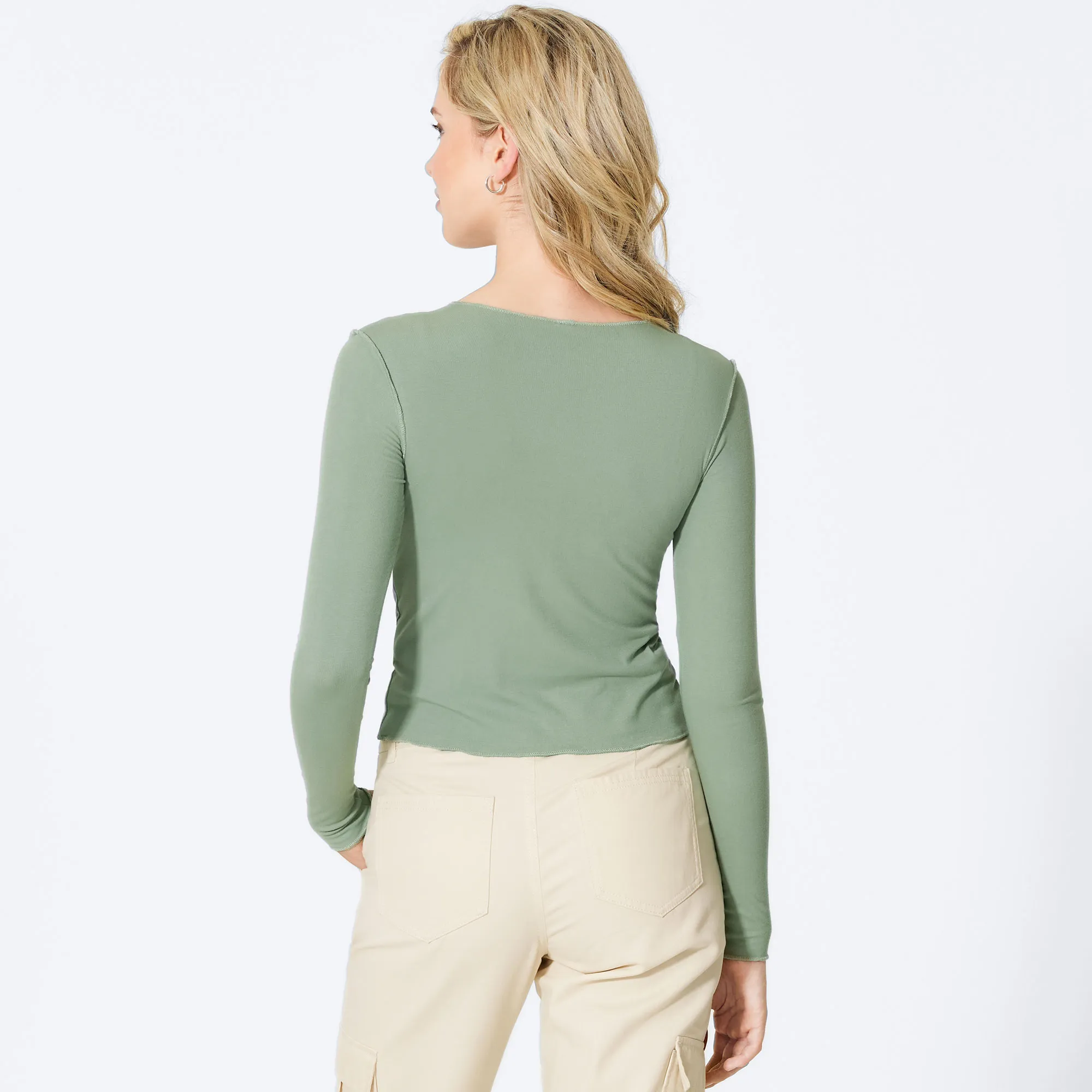Damen-Shirt mit Ziernähten