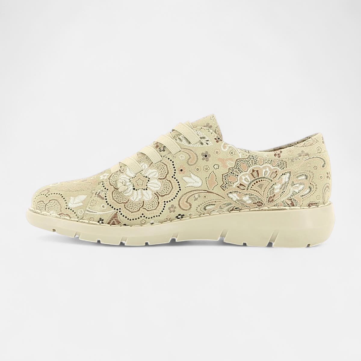 Derbies Femme en cuir beige