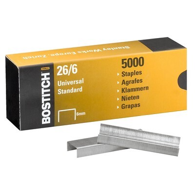 Bostitch Heftklammern 26/6, 5000 Stück
