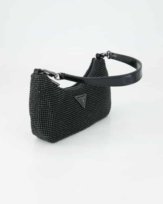 Guess Zalina Mini Top Zip Shldr Bag Umhängetasche in Schwarz