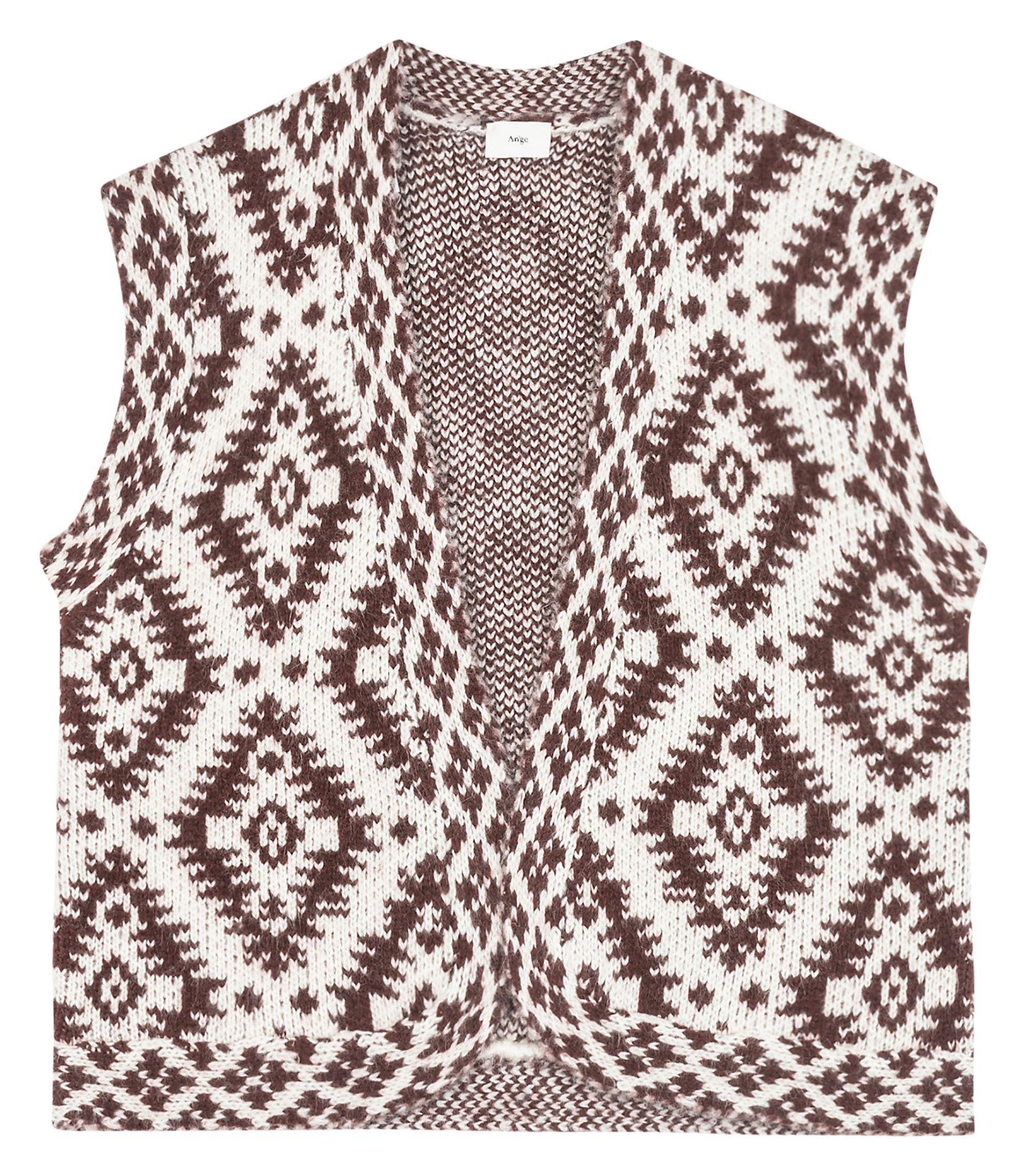 LETHNIK - Cardigan jacquard | Noir