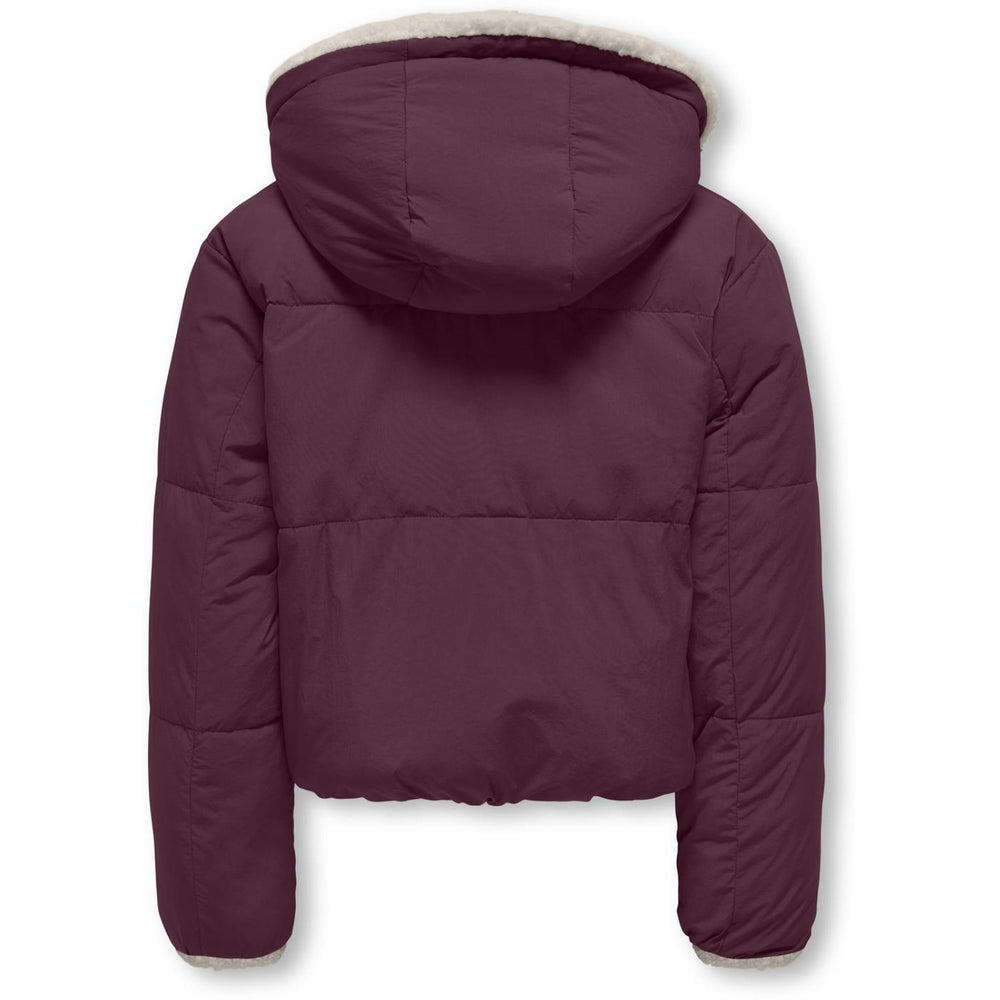 Køb kids ONLY Mauve Wine Kogmaria Life Reversib Puffer Jakke Otw