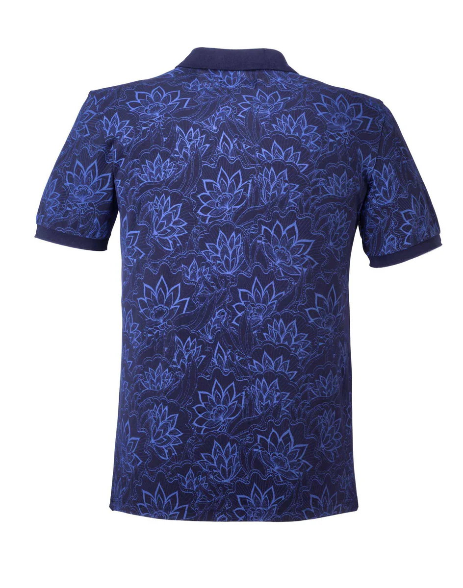 Polo motif fleur de lotus