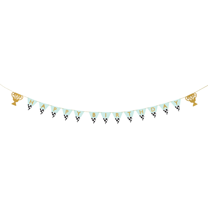 Partydeco Girlande Happy Birthday Pokal