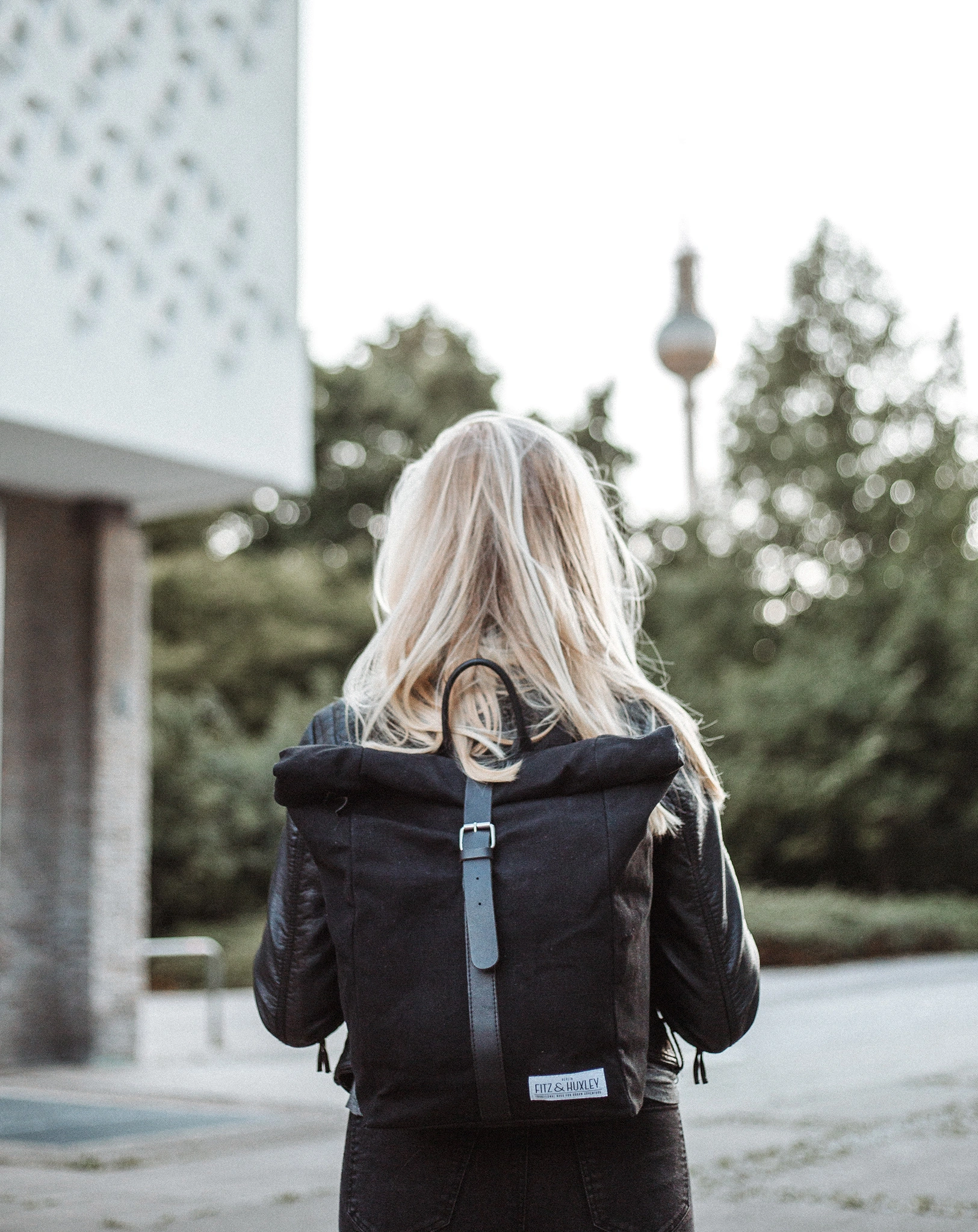 Fitz & Huxley Rolltop-Rucksack CURATOR (Typ: 12l, schwarz)