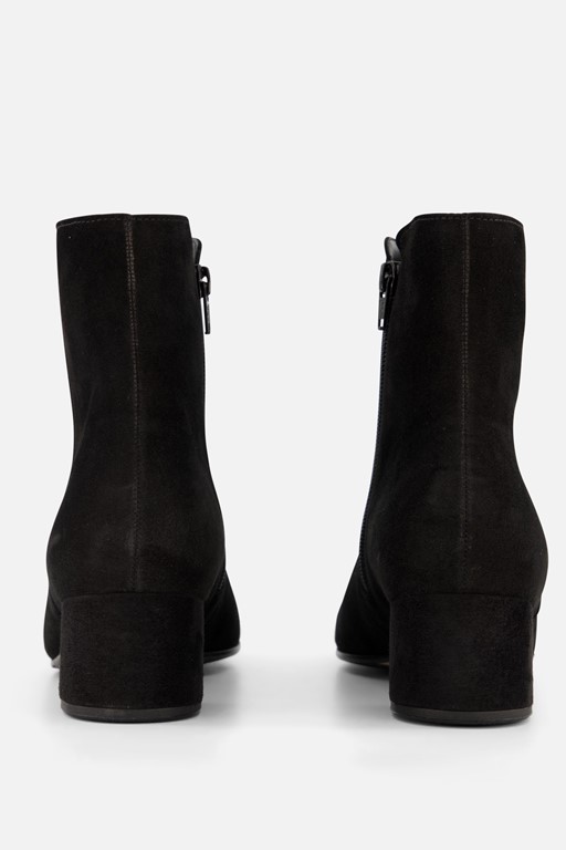 Gabor Enkellaarsjes zwart Suede