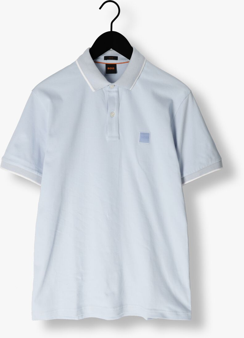 BOSS lichtblauwe boss polo passertip